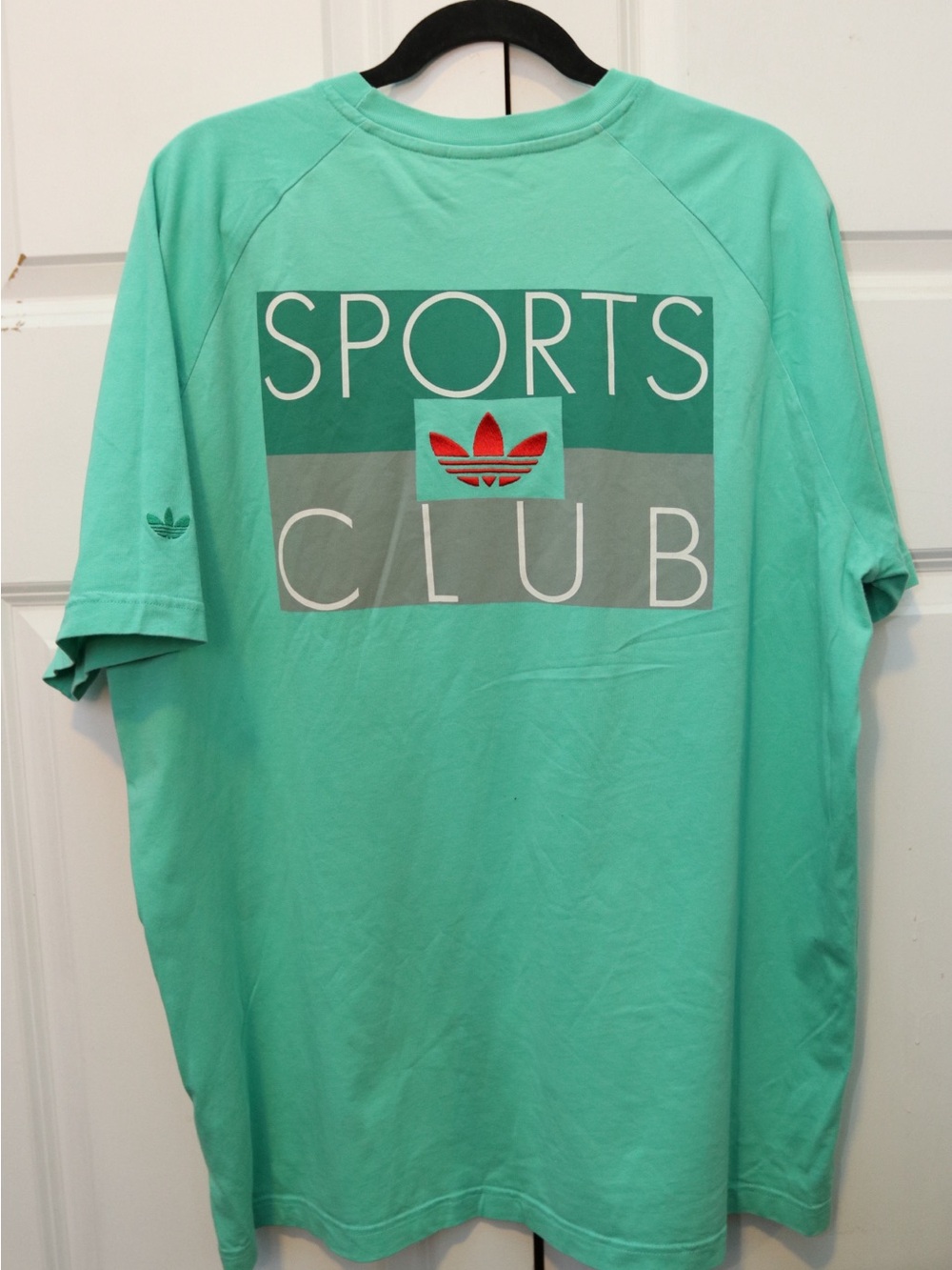 adidas Mint Green Sports Club Short Sleeve Tee